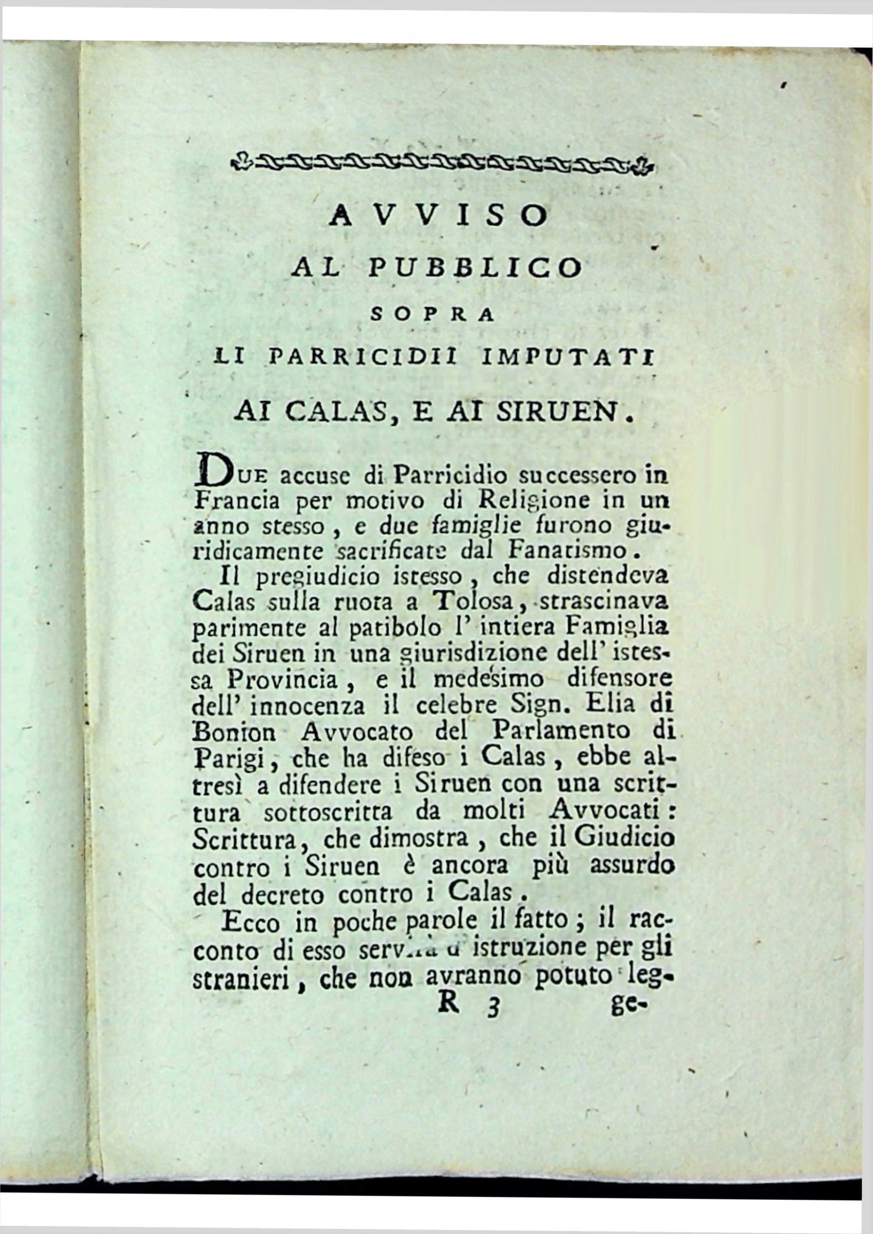 prima pagina